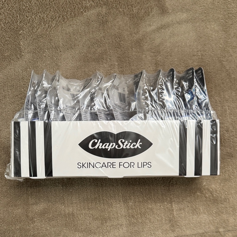 ChapStick Skincare for Lips Lip Balm Pack - Black & White Packaging